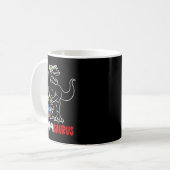 Opa-saurus T Rex Dinosaur Autisme Bewustzijn Opa Koffiemok (Voorkant links)