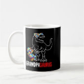 Opa-saurus T Rex Dinosaur Autisme Bewustzijn Opa Koffiemok (Links)