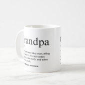 Opa Schattige Mooie Grootvader Definitie Koffiemok (Voorkant links)