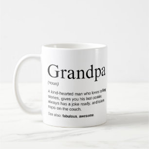 Opa Schattige Mooie Grootvader Definitie Koffiemok