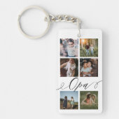 Opa-script | Grootkinderen Fotoraster collage Sleutelhanger (Voorkant)
