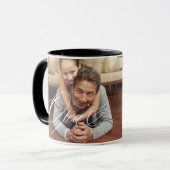 Opa Script Heart Dankbaar voor elk moment Foto Mok (Voorkant links)