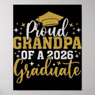 Opa Senior 2026 Trotse Opa Van Een Afgestudeerde I Poster