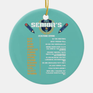 opa Senior Texting Code Funny Ouderen Keramisch Ornament