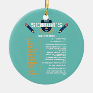 opa Senior Texting Code Funny Ouderen Keramisch Ornament