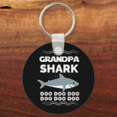 Opa Shark Doo Doo Doo Matching Family Sleutelhanger (Voorkant)
