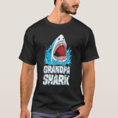 Opa Shark Familie Matching Mannen Jawsome Gifts Te T-shirt (Voorkant)