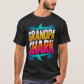 Opa Shark Funny Shark bijpassende Familie voor Her T-shirt (Voorkant)