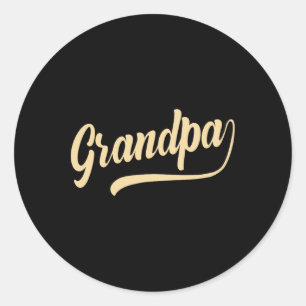 Opa Shirt Vaderdag voor G-pa Grandp Ronde Sticker