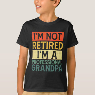 Opa-shirt voor mannen Funny Fathers Day Gepensione T-shirt