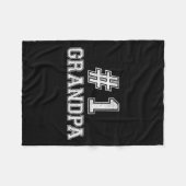 Opa Shirten voor mannen Fleece Deken (Voorkant (Horizontaal))