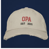 Opa sinds 2026  - Duitse opa Geborduurde Pet