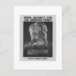 Opa sociale zekerheid, jaren dertig - Gepersonalis Briefkaart