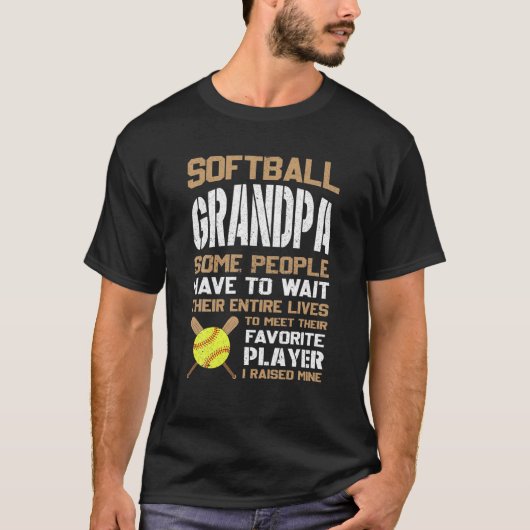Opa Softball Sommige mensen moeten hun einde wacht T-shirt (Voorkant)