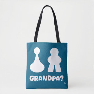 Opa spelstuk grappige gamer ontwerp tote bag