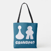 Opa spelstuk grappige gamer ontwerp tote bag (Achterkant)
