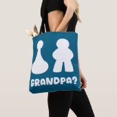 Opa spelstuk grappige gamer ontwerp tote bag (Dichtbij)