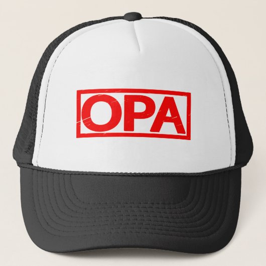 Opa Stamp Trucker Pet (Voorkant)