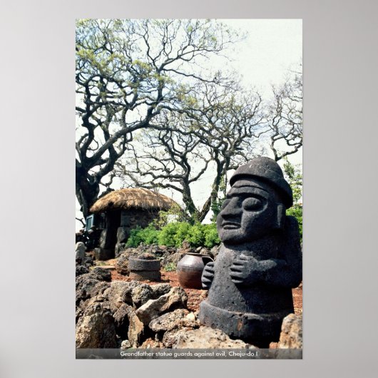 Opa statue beschermt tegen het kwaad, Cheju-do I Poster (Voorkant)