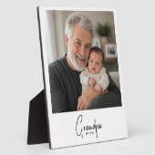 Opa Stelde Modern Schrift Foto Op Fotoplaat (Zijkant)