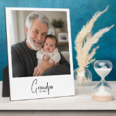 Opa Stelde Modern Schrift Foto Op Fotoplaat (Zijkant)