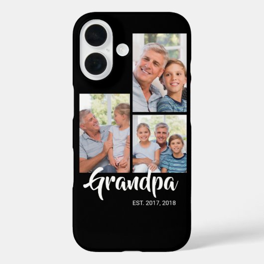Opa Stelde Modern Schrift Zwart 3 Foto op Case-Mate iPhone Case (Achterkant)