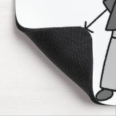 Opa Stick Figure Muismat (Hoek)