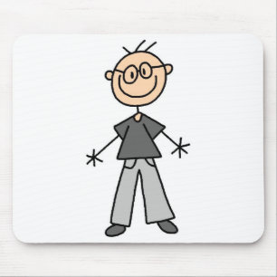 Opa Stick Figure Muismat