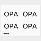 OPA-Sticker Ovale Sticker (Vel)