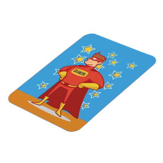 Opa Superheld op Vaderdag Magneet (Linkerzijde)