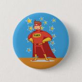 Opa Superheld op Vaderdag Ronde Button 5,7 Cm (Voorkant)