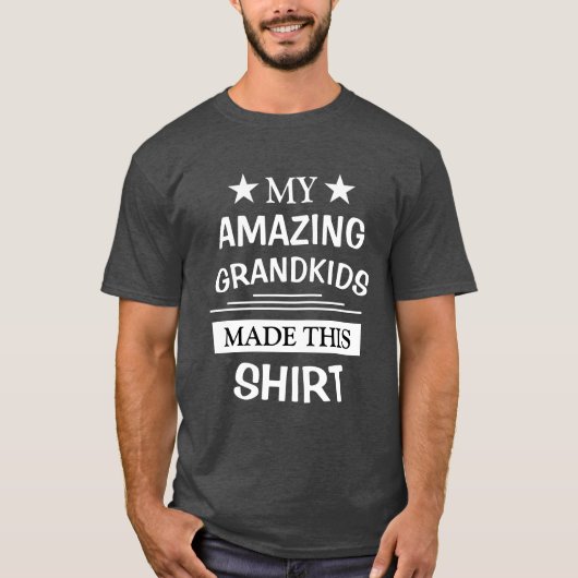 Opa T-Shirt met Grandchildren Names 2021 (Voorkant)