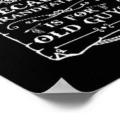 Opa-T-shirt van kleinkinderen Mannen Funny Vaderda Poster (Hoek)