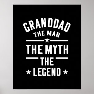 Opa The Man Myth Legend Poster