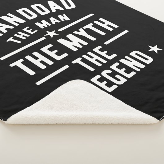 Opa The Man Myth Legend Sherpa Deken (3/4)