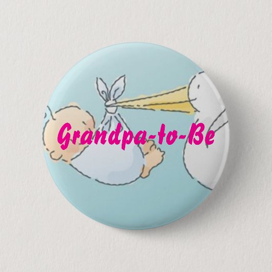 Opa-to-be Ronde Button 5,7 Cm (Voorkant)