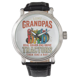 Opa Tractor Vintage Boerderij Slaap Shirt Ontwerp_ Horloge