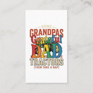 Opa Tractor Vintage Boerderij Slaap Shirt Ontwerp_ Visitekaartje