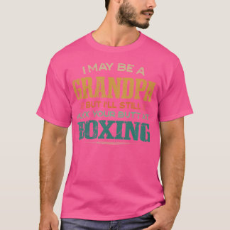 Opa trapt je kont bij boksen grappige bokser Humo T-shirt