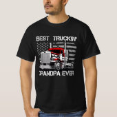 Opa Truck Driver Beste Truckin 'Opa Ooit T-shirt (Voorkant)