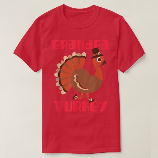 Opa Turkey Happy Thanksgiving Matching Turkey T-shirt (Design voorkant)