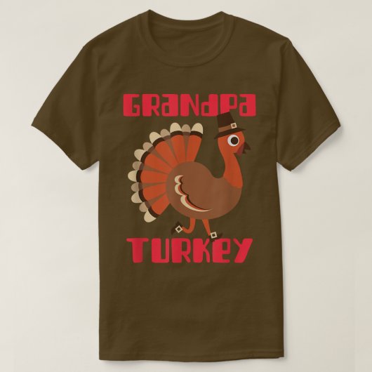 Opa Turkey Happy Thanksgiving Matching Turkey T-shirt (Design voorkant)