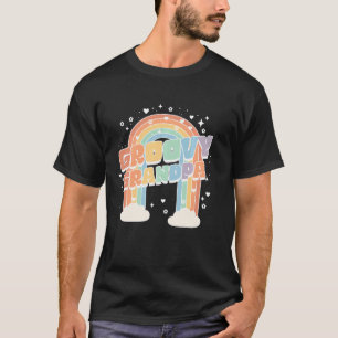 Opa Tweede Verjaardag Rainbow Two Groovy 2nd BDA T-shirt