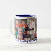 opa tweekleurige koffiemok (Voorkant links)