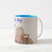 opa tweekleurige koffiemok (Voorkant rechts)