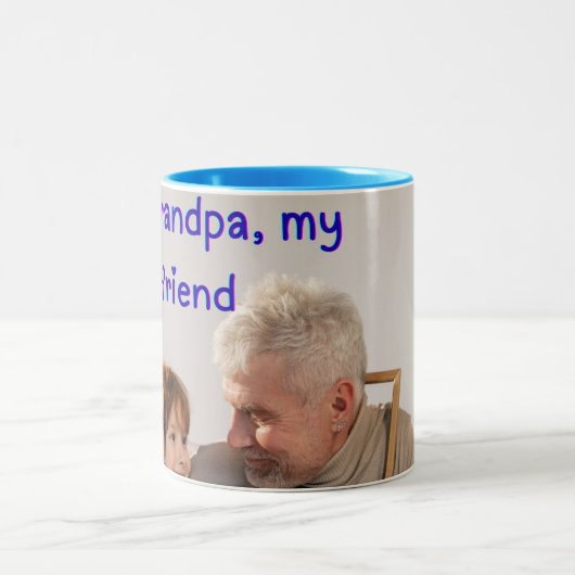 opa tweekleurige koffiemok (Center)