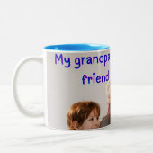 opa tweekleurige koffiemok (Links)