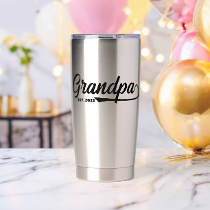 Opa Typografie Nieuw Opa Cadeau Geïsoleerde Drinkbeker