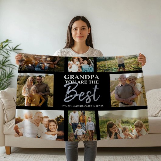 Opa U bent de beste moderne fotocollage Fleece Deken