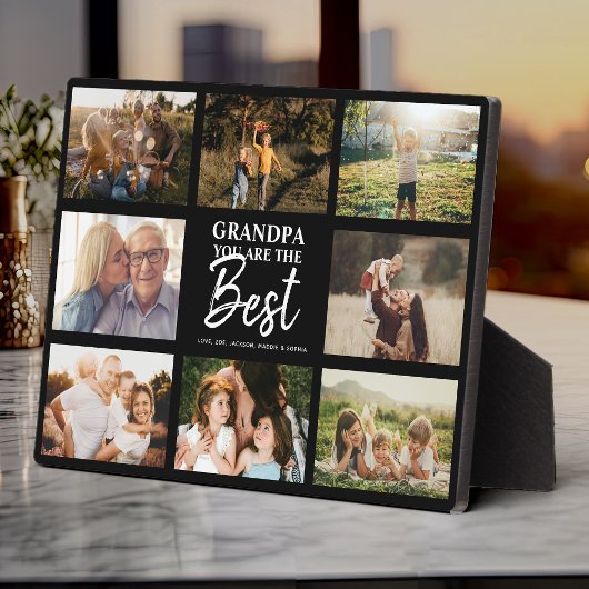 Opa U bent de beste moderne fotocollage Fotoplaat